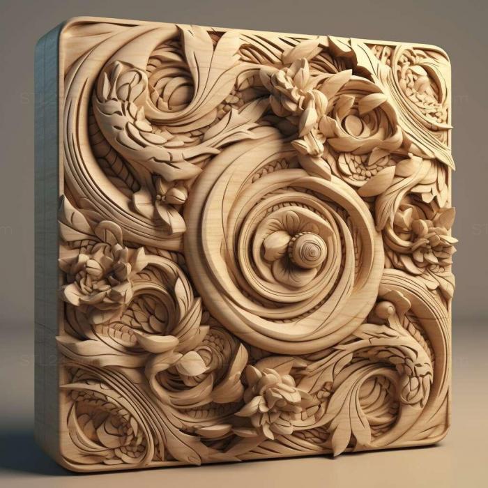Patterns and decorations (stl graphics 3, PATTERN_2419) 3D models for cnc